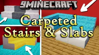Carpeted Stairs & Slabs Mod (1.20.1, 1.19.2) – Place Carpets ontop of Stairs