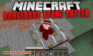 Dangerous Stone Cutter Mod (1.20.1, 1.19.4) – Take Damage with Stone Cutters