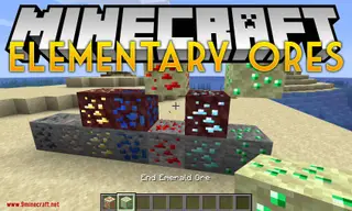 Elementary Ores Mod (1.19.4, 1.18.2) – Adds a few Handpicked Ores to the Nether and End