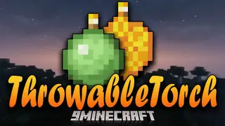 Throwable Torch Mod (1.19.4, 1.18.2) – Throwing Light Source onto the Walls