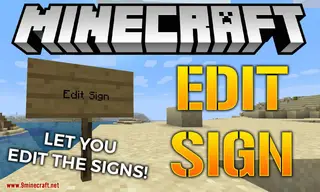 Edit Sign Mod (1.19.4, 1.18.2) – Edit Signs without Destroying Them