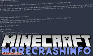 MoreCrashInfo Mod (1.19.3, 1.18.2) – Display More Info in the Crash Report