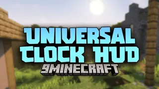 Universal Clock HUD Mod (1.19.2, 1.18.2) – Renders Vanilla Clock