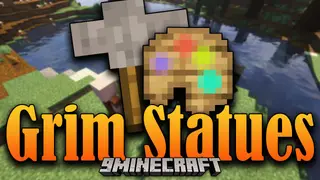 Grim Statues Mod (1.19.3, 1.18.2) – Posing Statues to show off your Achievements