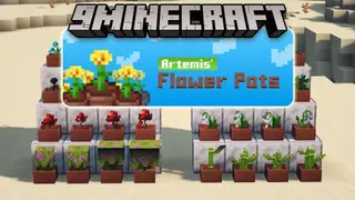Artemis' Flower Pots Mod (1.19.2) – A Little Beauty for Your Minecraft World