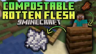 Compostable Rotten Flesh Mod (1.19, 1.18.2) – Turns Rotten Flesh Into Bone Meal