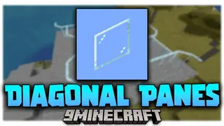 Diagonal Panes Mod (1.19.2, 1.18.2) – Smooth Cornering Transitions