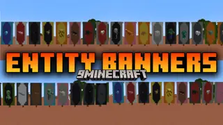Entity Banners Mod (1.19.2, 1.18.2) – Entity-Specific Banners