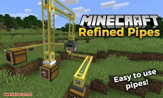 Refined Pipes Mod (1.18.2, 1.16.5) – Easy to Use Pipes