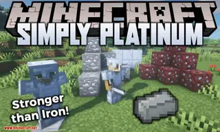 Simply Platinum Mod (1.18.2, 1.16.5) – Stronger than Iron