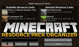 Resource Pack Organizer Mod (1.16.5, 1.15.2) – Make Your Life Easier