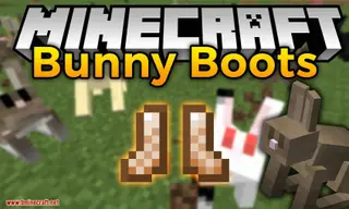 Bunny Boots Mod (1.16.5, 1.15.2) – Like a Rabbit