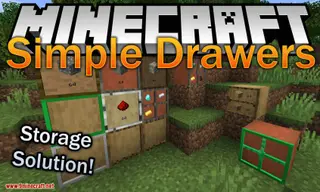 Simple Drawers Mod (1.16.5, 1.15.2) – Very Nice Storage Solution