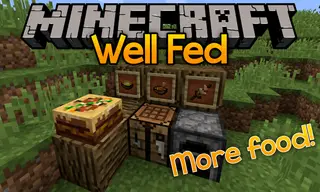 Well Fed Mod (1.16.5, 1.15.2) – Stronger and Delicious Food