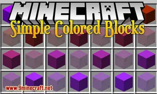 Simple Colored Blocks Mod (1.16.5, 1.15.2) – Blocks for Complex Art