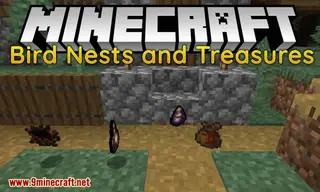 Bird Nests and Treasures Mod (1.16.5, 1.15.2) – Random Collectable Treasure