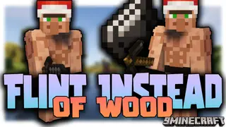 Flint Instead of Wood Mod (1.19, 1.18.2) – Flint-Based Tools
