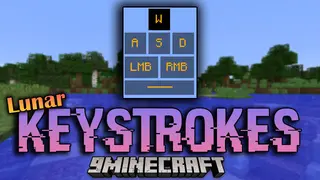 Lunar Keystrokes Mod (1.8.9) – Displaying Keyboard Usages