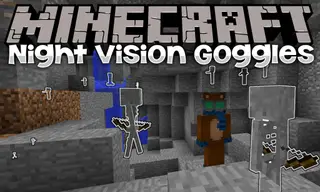 Night Vision Goggles Mod (1.12.2) – See in the Dark & Highlight Mobs