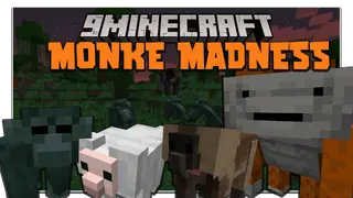 Monke Madness Mod (1.18.2, 1.17.1) – Monkey, Jungle