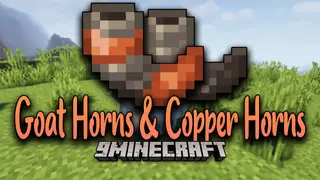 Goat Horns and Copper Horns Mod (1.18.2, 1.17.1) – Play music with Horns