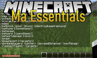 Ma Essentials Mod 1.18.1, 1.17.1 (Many Useful Commands)