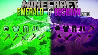 Emerald & Obsidian Mod (1.16.5, 1.15.2) – More Tools & Weapons