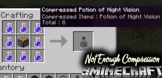 Not Enough Compression Mod 1.15.2, 1.12.2 (Compress and Decompress Items)