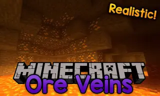 Realistic Ore Veins Mod 1.15.2, 1.14.4 (Realistically Shaped Veins of Ore)