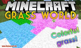 GrassWorld Mod 1.14.4, 1.12.2 (Adds Seeds that Make Colorful Grass)