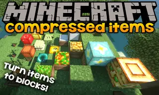 Compressed Items Mod 1.15.2, 1.12.2 (Turn Items to Blocks)