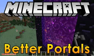 Better Portals Mod 1.12.2 (See Through Portals Usable)