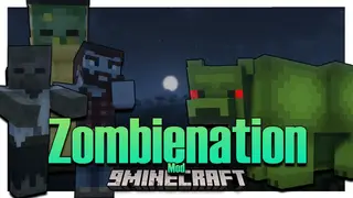Zombienation Mod 1.18.2, 1.16.5 (Zombie, Hunger)