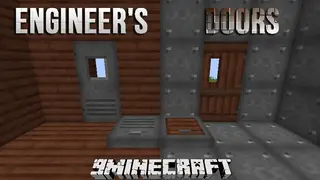Engineer's Doors Mod 1.12.2 (Doors Made Out of Treated Wood and Steel)