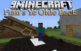 Flan's Ye Olde Pack Mod 1.12.2, 1.7.10 (BiPlanes, Crossbows)