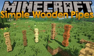 Simple Wooden Pipes Mod 1.16.5, 1.12.2 (Simple Way of Transporting Liquids)