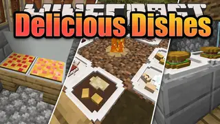 Delicious Dishes Mod 1.16.5, 1.15.2 (Pizza, Hamburger, Steak)