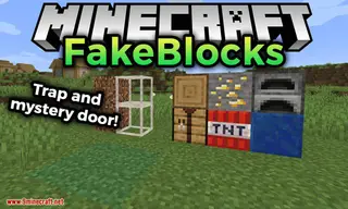 FakeBlocks Mod 1.16.5, 1.16.2 (Trap and Mystery Door)