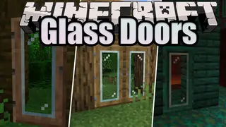 Glass Doors Mod 1.16.2 (Transparent Doors)