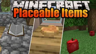 Rosy's Placeable Items Mod 1.16.1 (Placeable Vanilla Items)