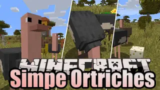 Simple Ostriches Mod 1.15.2 (Friendly Ostriches)