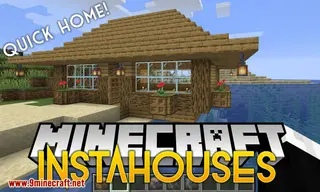 InstaHouses Mod 1.15.2, 1.14.4 (Houses that Can be Placed Instantaneously)