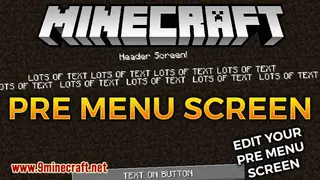 Pre Menu Screen Mod 1.15.2 (Edit Pre Menu Screen)