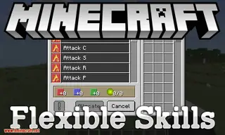 Flexible Skills Mod 1.15.2, 1.14.4 (More Than 90 Skills)