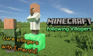 Following Villagers Mod 1.15.2, 1.14.4 (Lure Villagers With Emerald!)