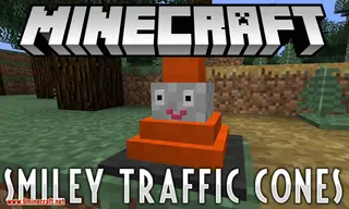 Smiley Traffic Cones Mod 1.12.2 (Who Doesn't Love Smiley Traffic Cones?)