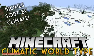 Climatic World Type Mod 1.15, 1.14.4 (Places Biomes Based on Climatic Features)