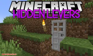 Hidden Levers Mod 1.14.4 (Torch Lever and Bookshelf Lever)