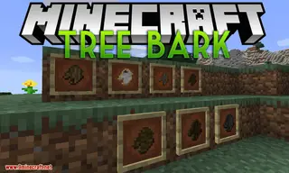 Tree Bark Mod 1.14.4 (Adds Bark that Obtained by Stripping Logs)
