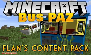 Flan's Bus PAZ Content Pack 1.7.10 (Adds 15 PAZ Buses)